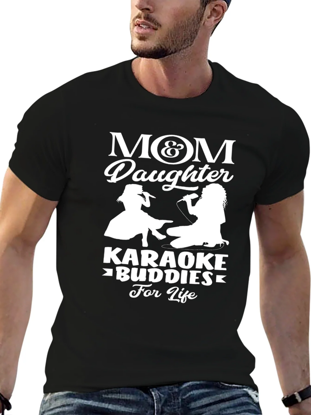 Mom & Daughter Karaoke Buddies T-Shirt product image 6