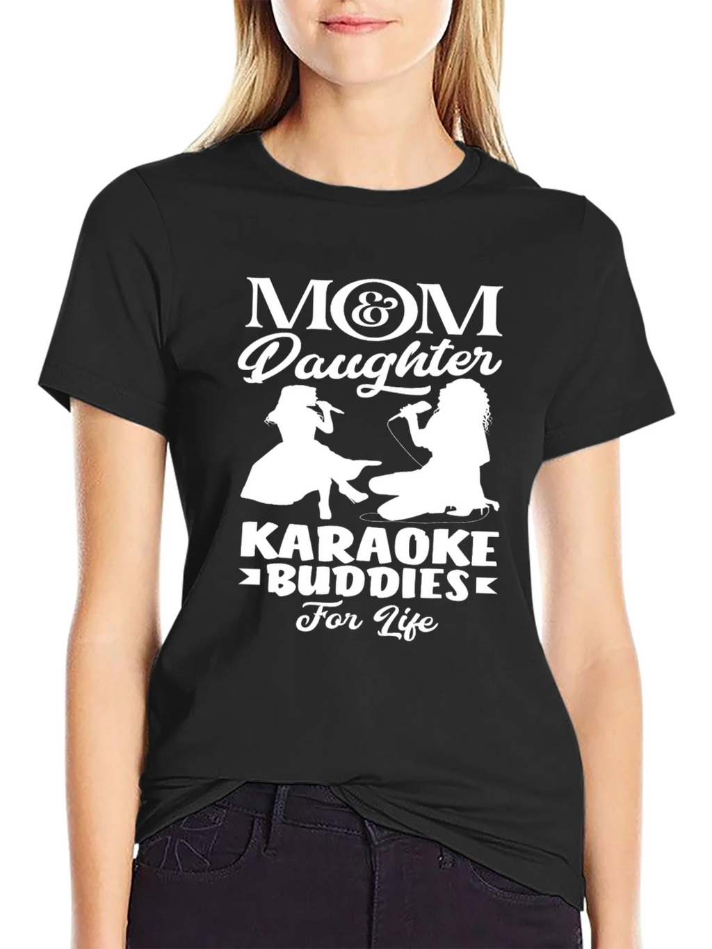 Mom & Daughter Karaoke Buddies T-Shirt product image 2