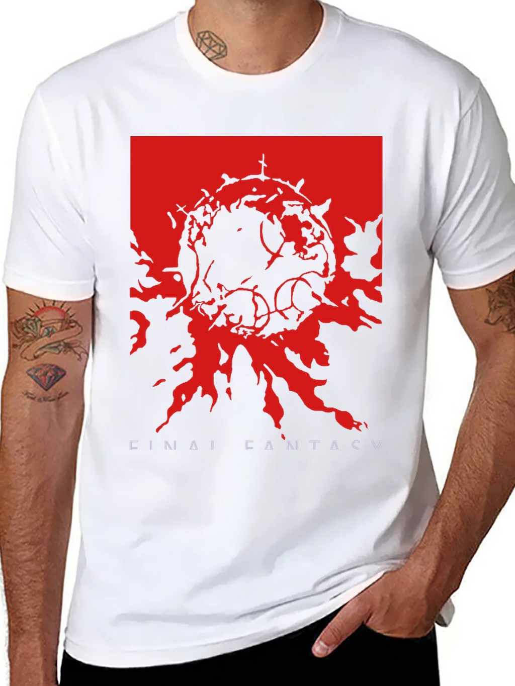 Final Fantasy V Graphic T-Shirt - Black product image 7