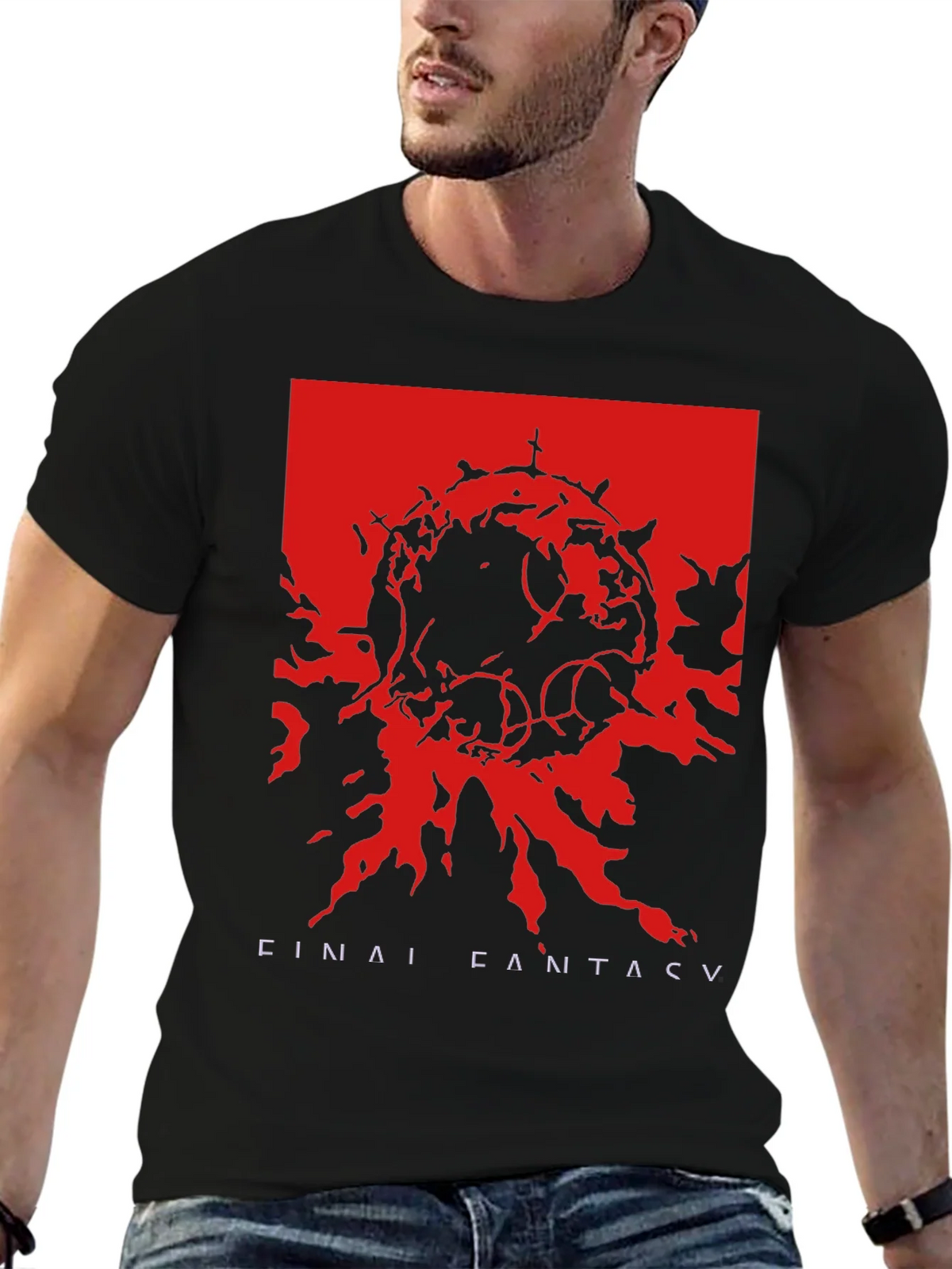 Final Fantasy V Graphic T-Shirt - Black product image 6