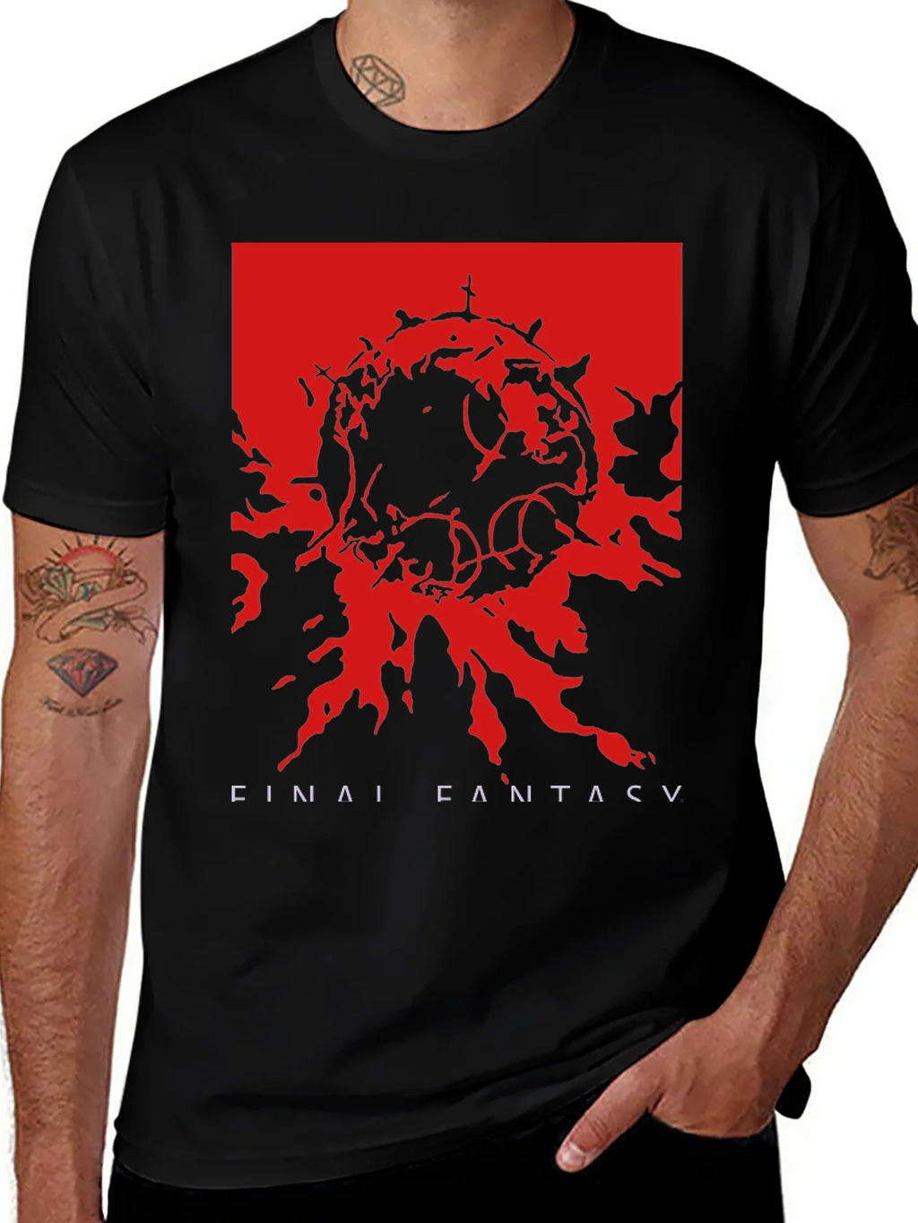 Final Fantasy V Graphic T-Shirt - Black product image 1