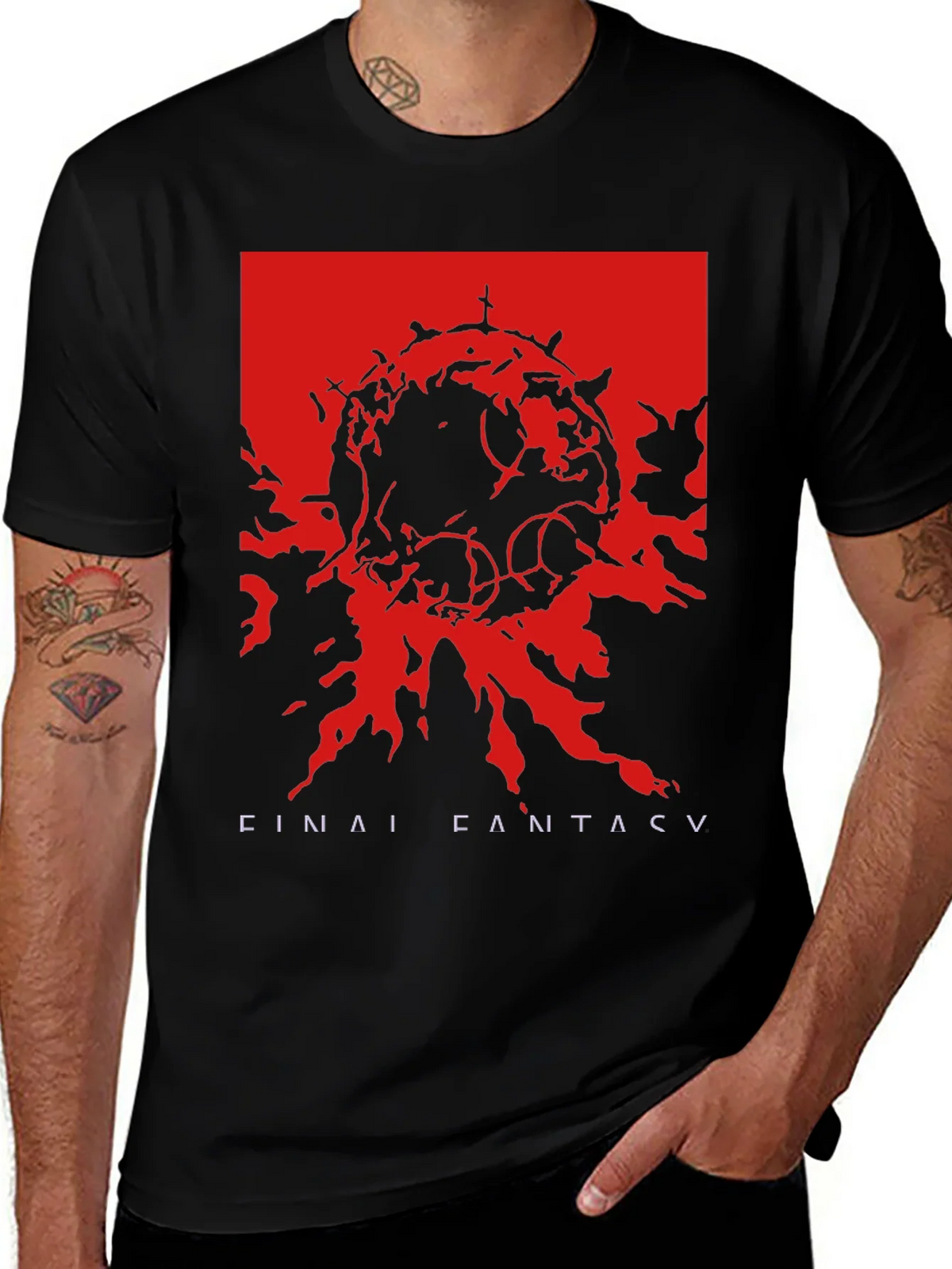 Final Fantasy V Graphic T-Shirt - Black product image 1