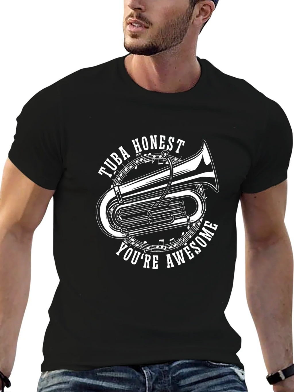 Tuba Honest Youre Awesome Graphic Tee product image 6