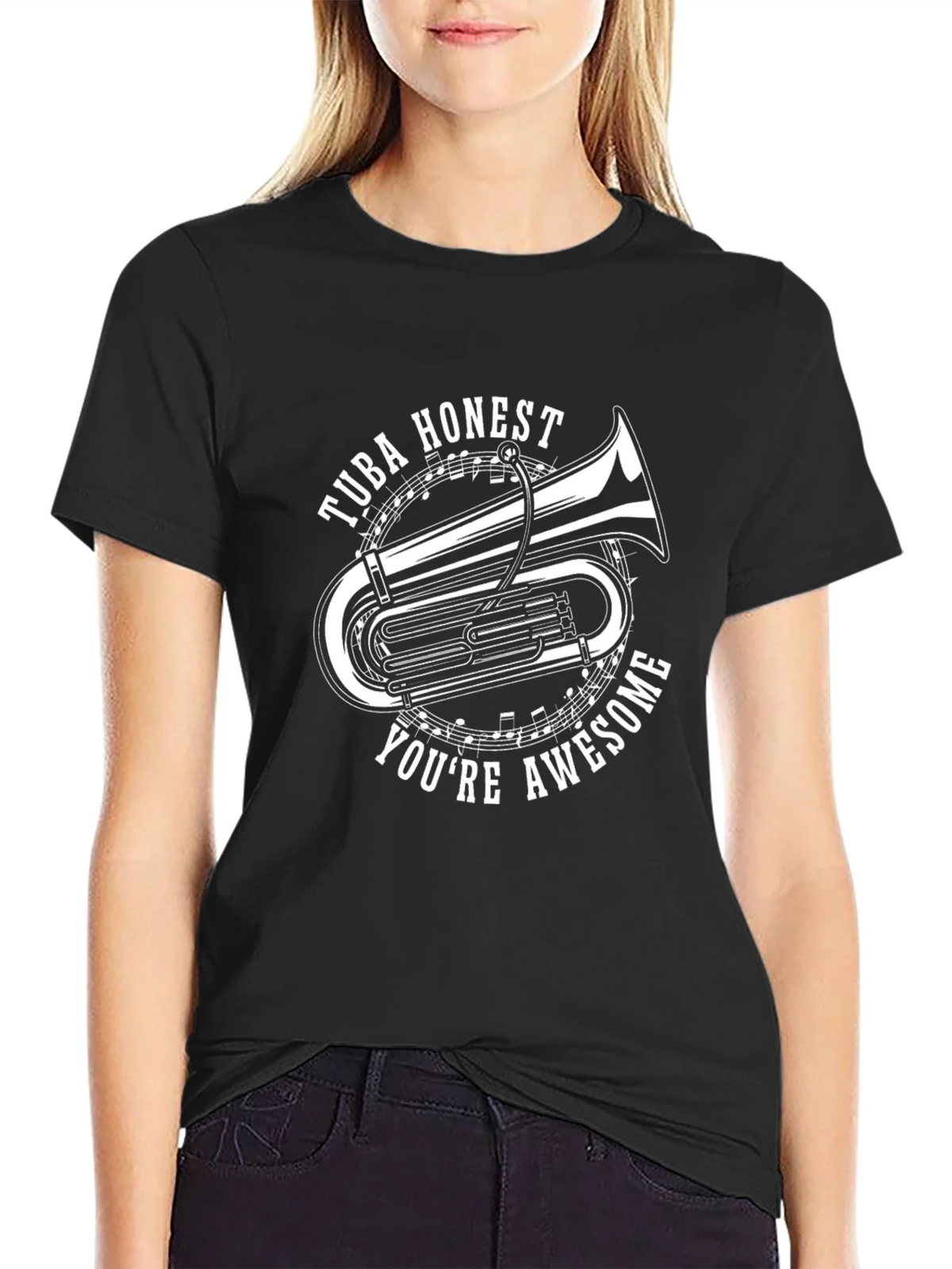 Tuba Honest Youre Awesome Graphic Tee product image 2