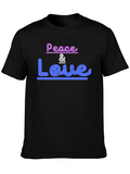 Peace & Love Graphic T-Shirt - Trendy Casual Wear product image 1