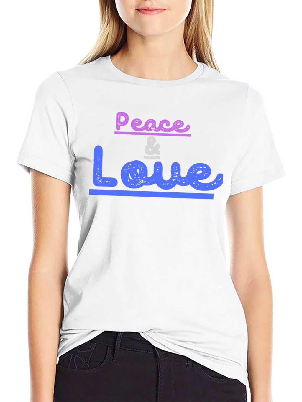 Peace & Love Graphic T-Shirt - Trendy Casual Wear product image 4