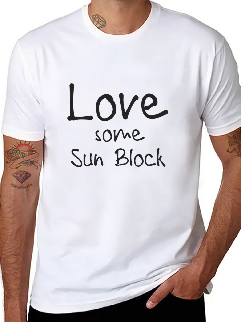 Love Some Sun Block Graphic Tee - Casual Black T-Shirt product image 7