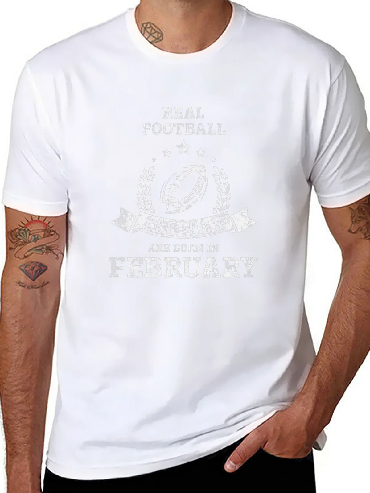 Real Football Legends Born in February T-Shirt product image 7