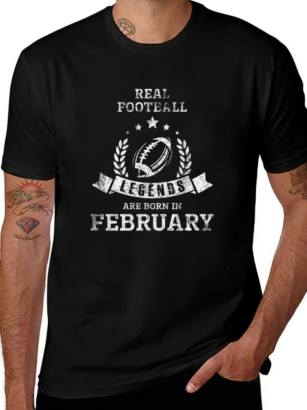 Real Football Legends Born in February T-Shirt product image 1