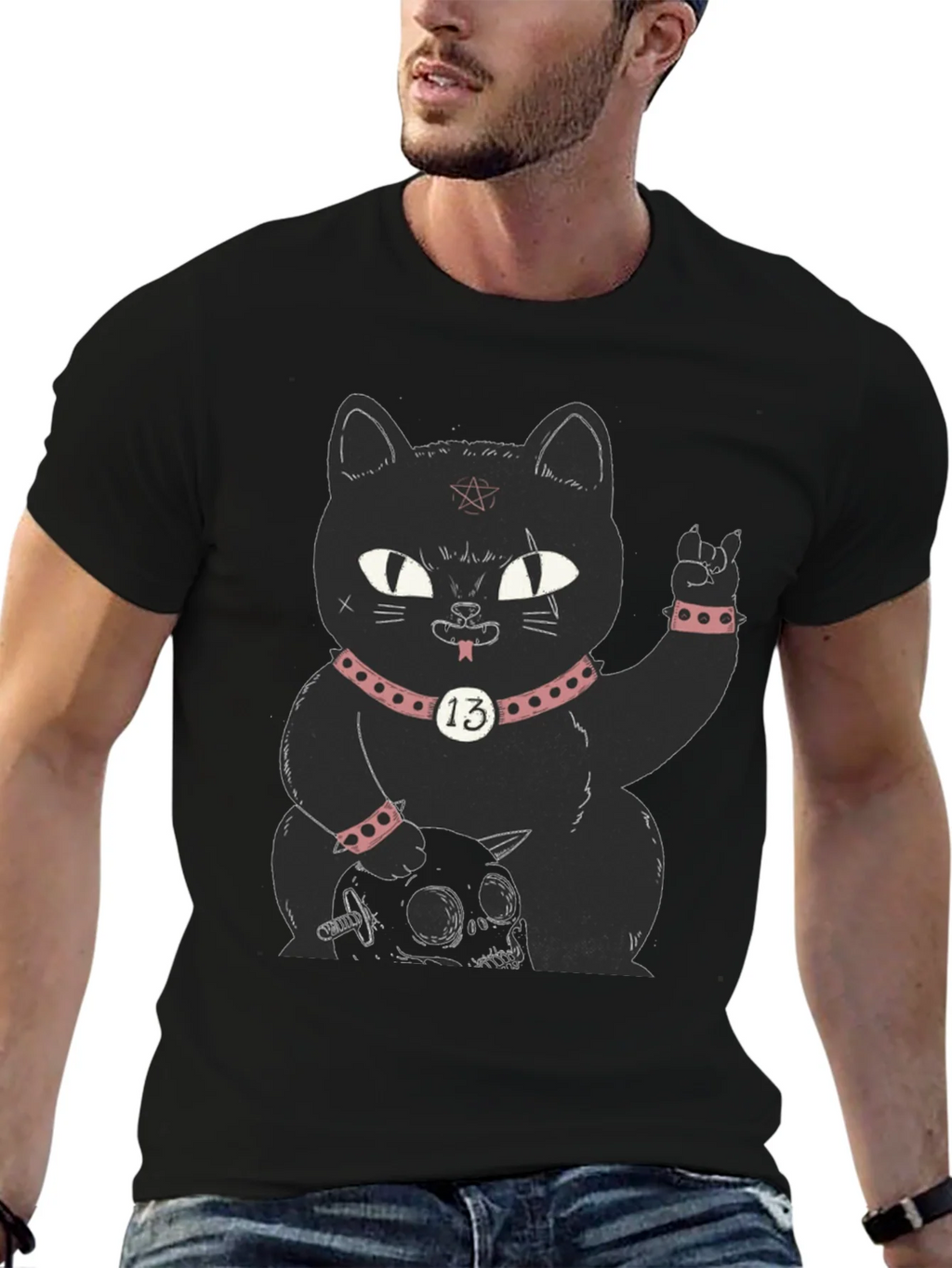 Gothic Black Cat T-Shirt - Rock On! product image 6