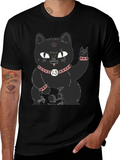 Gothic Black Cat T-Shirt - Rock On! product image 1