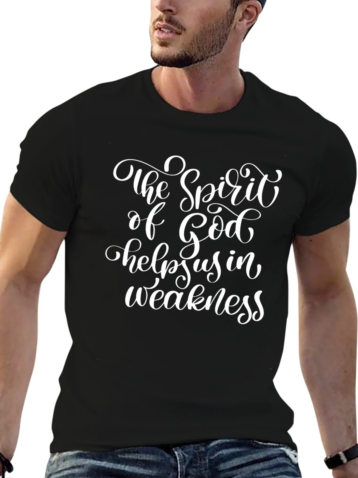The Spirit of God Helps Us T-Shirt product image 6