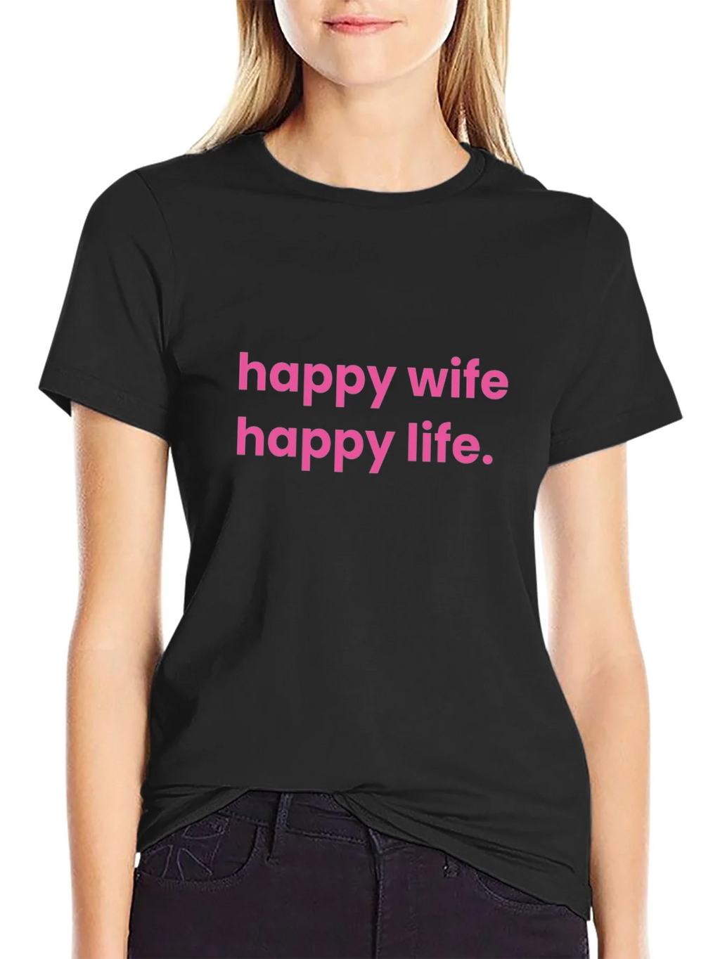 Happy Wife Life T-Shirt Funny Husband Gift product image 2