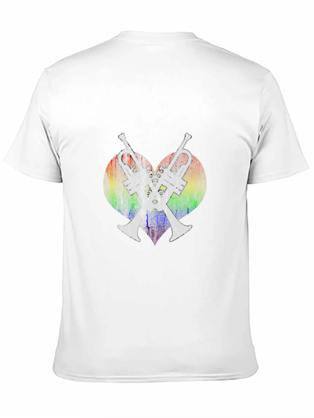 Rainbow Heart Trumpet T-Shirt product image 10