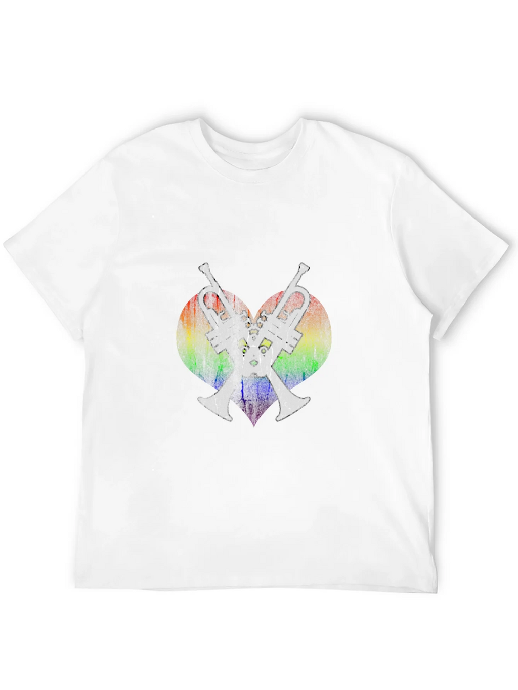 Rainbow Heart Trumpet T-Shirt product image 11