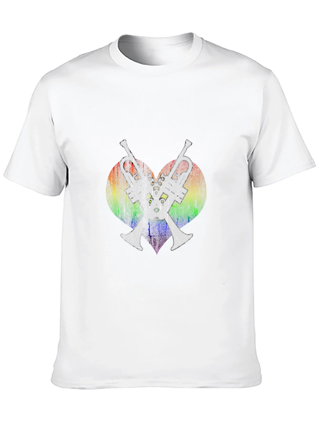 Rainbow Heart Trumpet T-Shirt product image 9