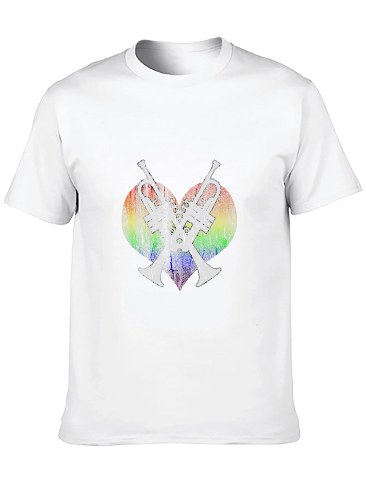 Rainbow Heart Trumpet T-Shirt product image 9