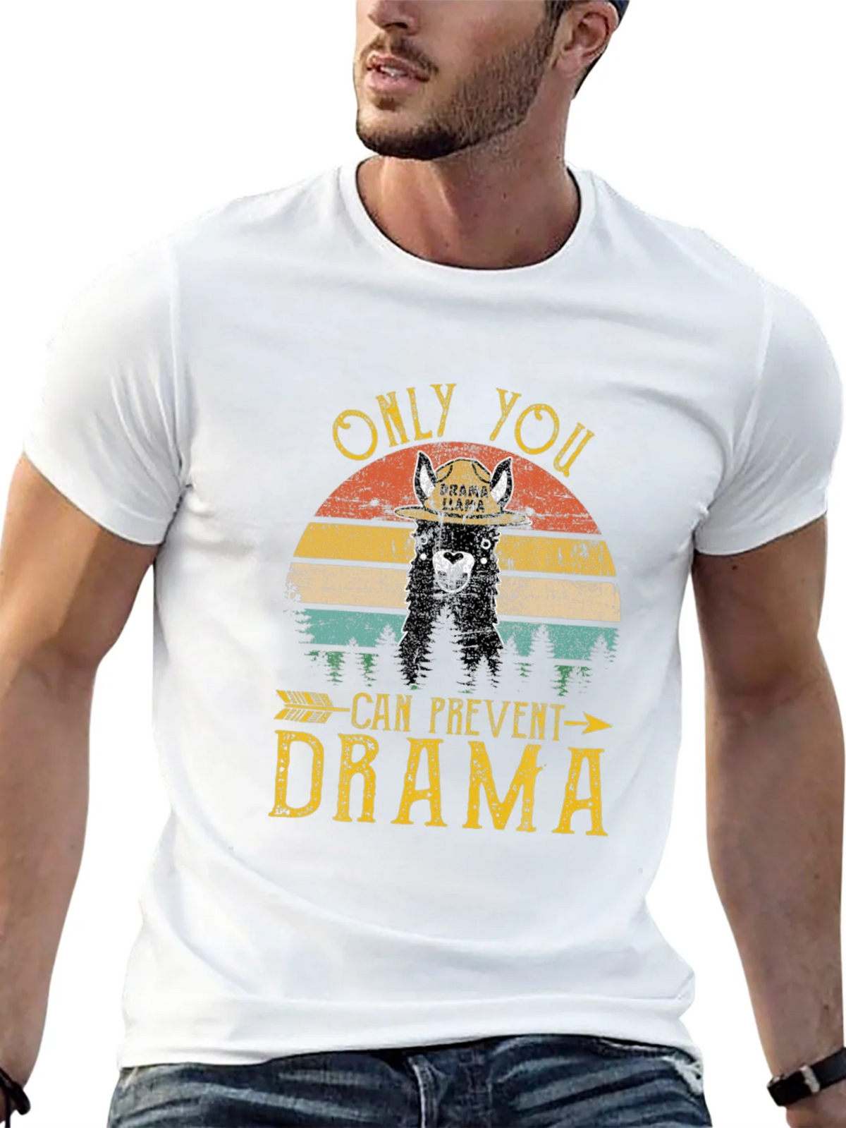 Drama Llama Graphic T-Shirt - Prevent Tee product image 12