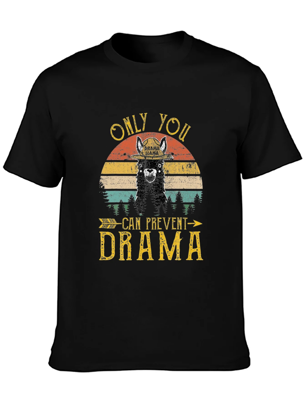 Drama Llama Graphic T-Shirt - Prevent Tee product image 3