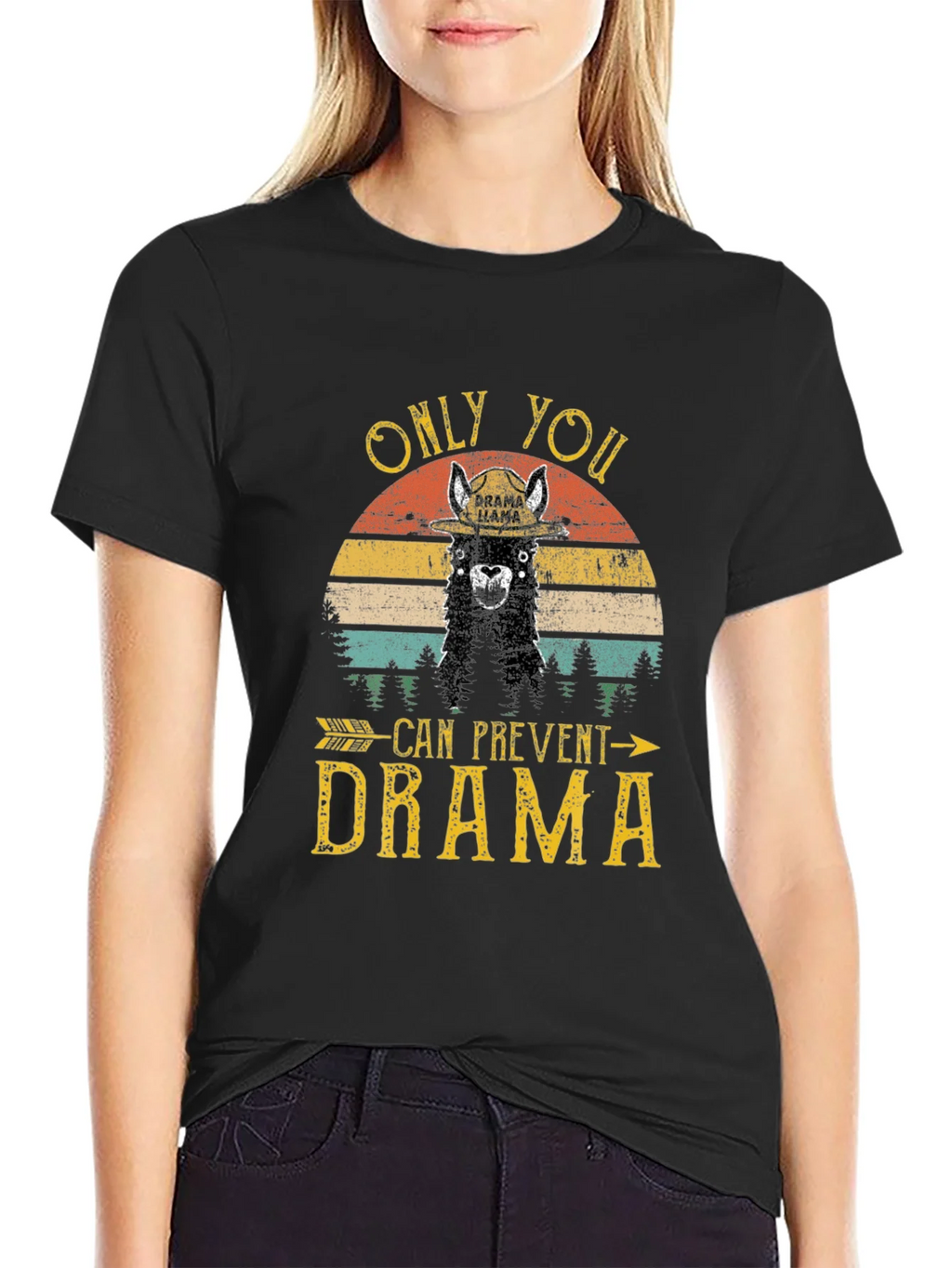 Drama Llama Graphic T-Shirt - Prevent Tee product image 2