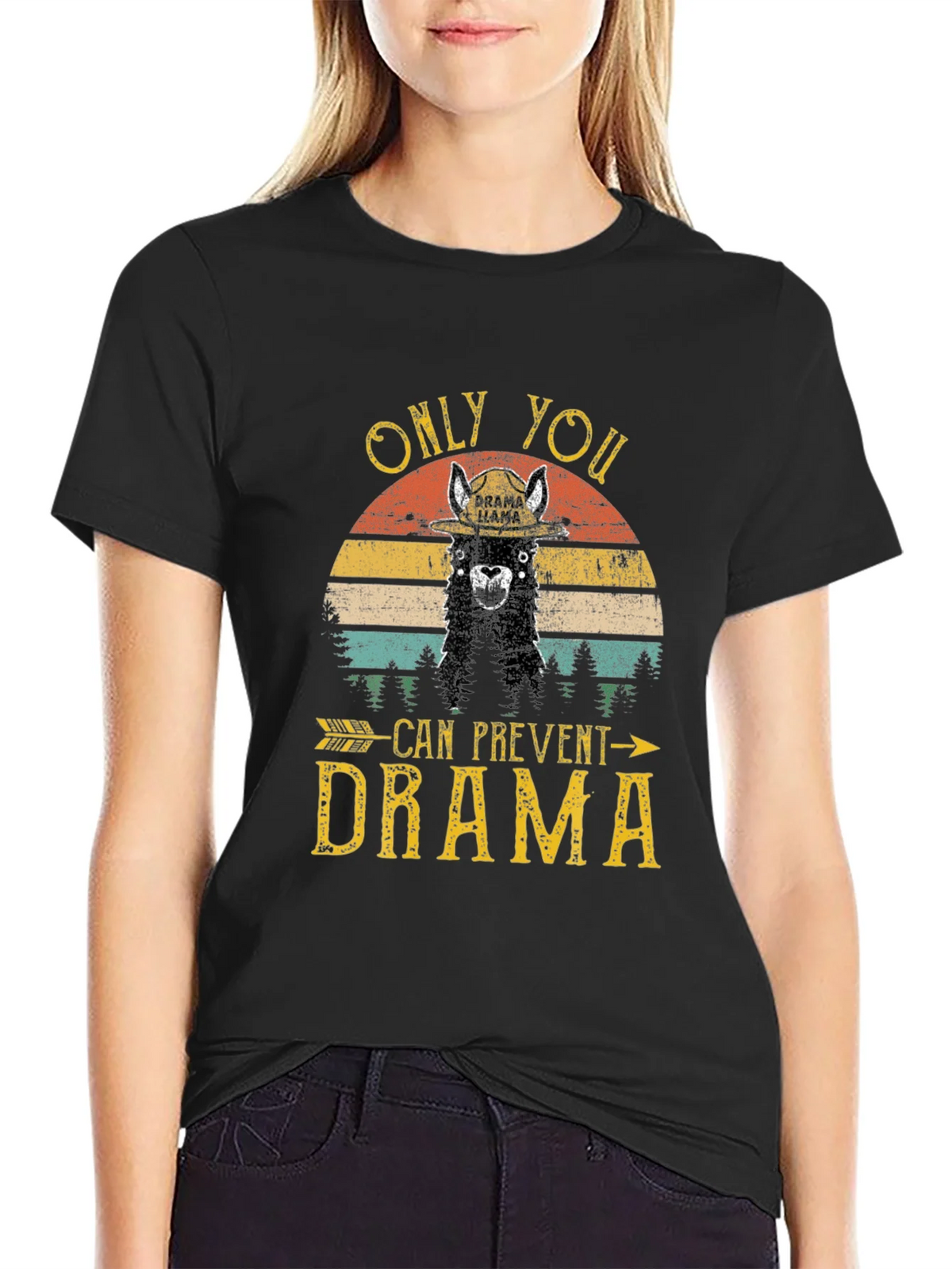 Drama Llama Graphic T-Shirt - Prevent Tee product image 2