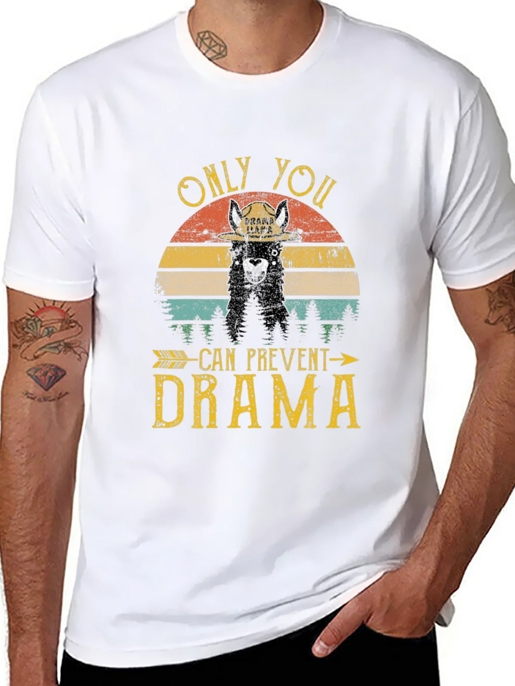 Drama Llama Graphic T-Shirt - Prevent Tee product image 7