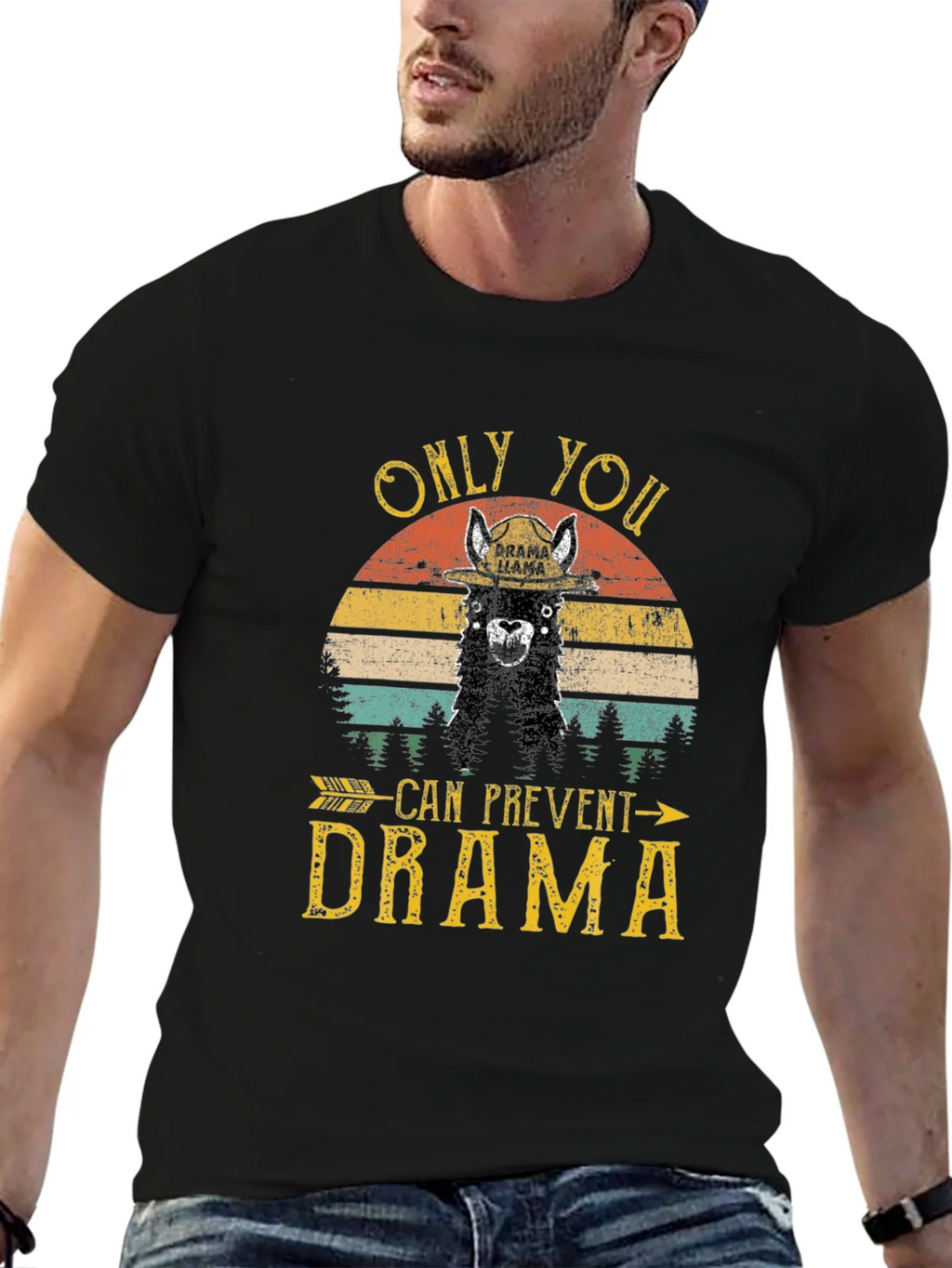 Drama Llama Graphic T-Shirt - Prevent Tee product image 6