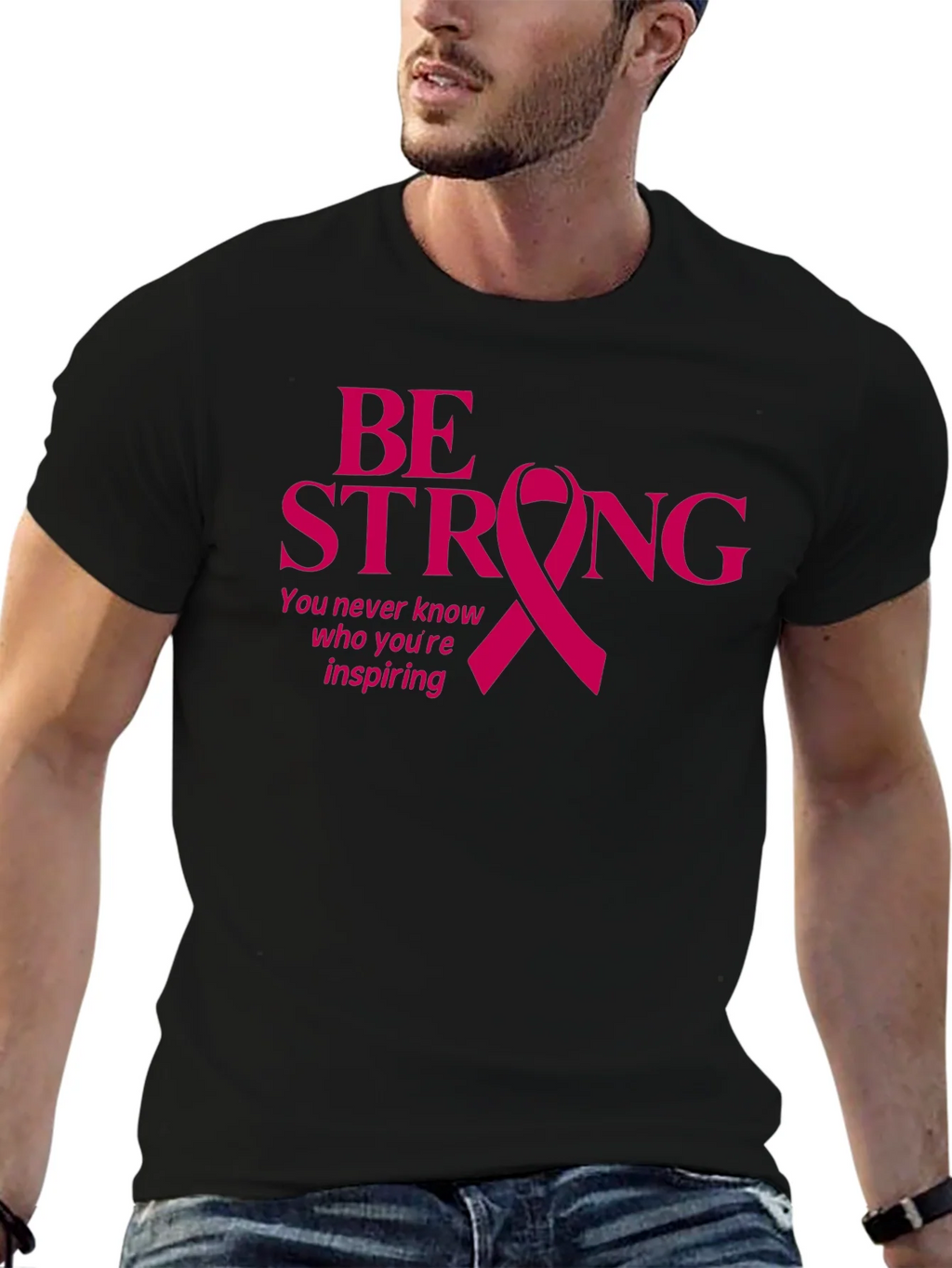 Be Strong Breast Cancer Awareness T-Shirt product image 5