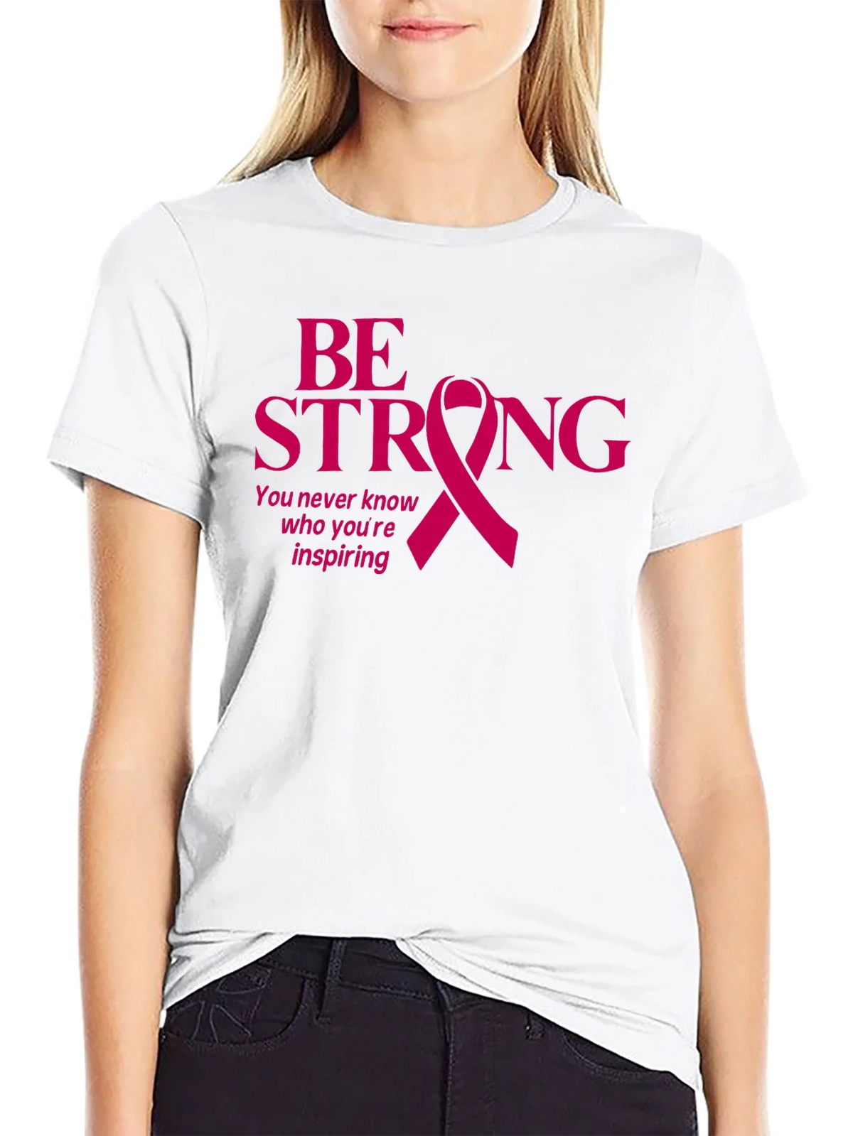 Be Strong Breast Cancer Awareness T-Shirt product image 7