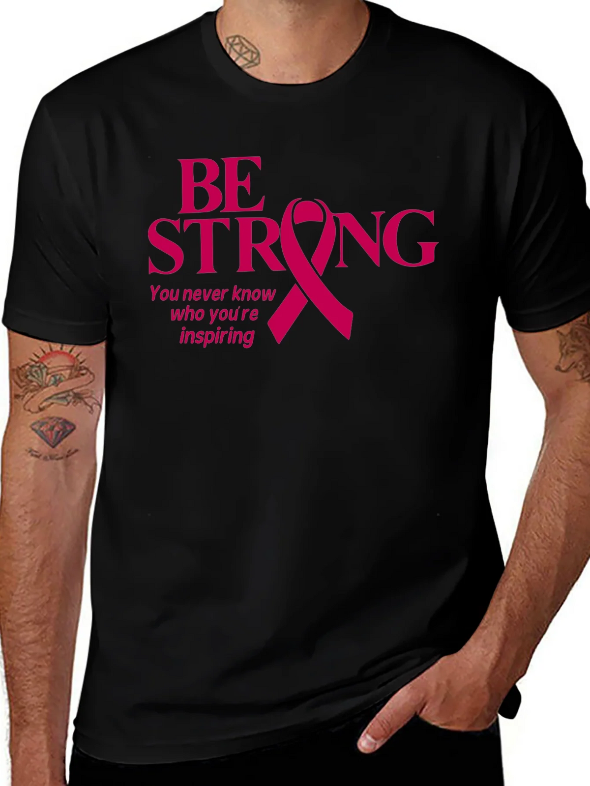Be Strong Breast Cancer Awareness T-Shirt product image 1