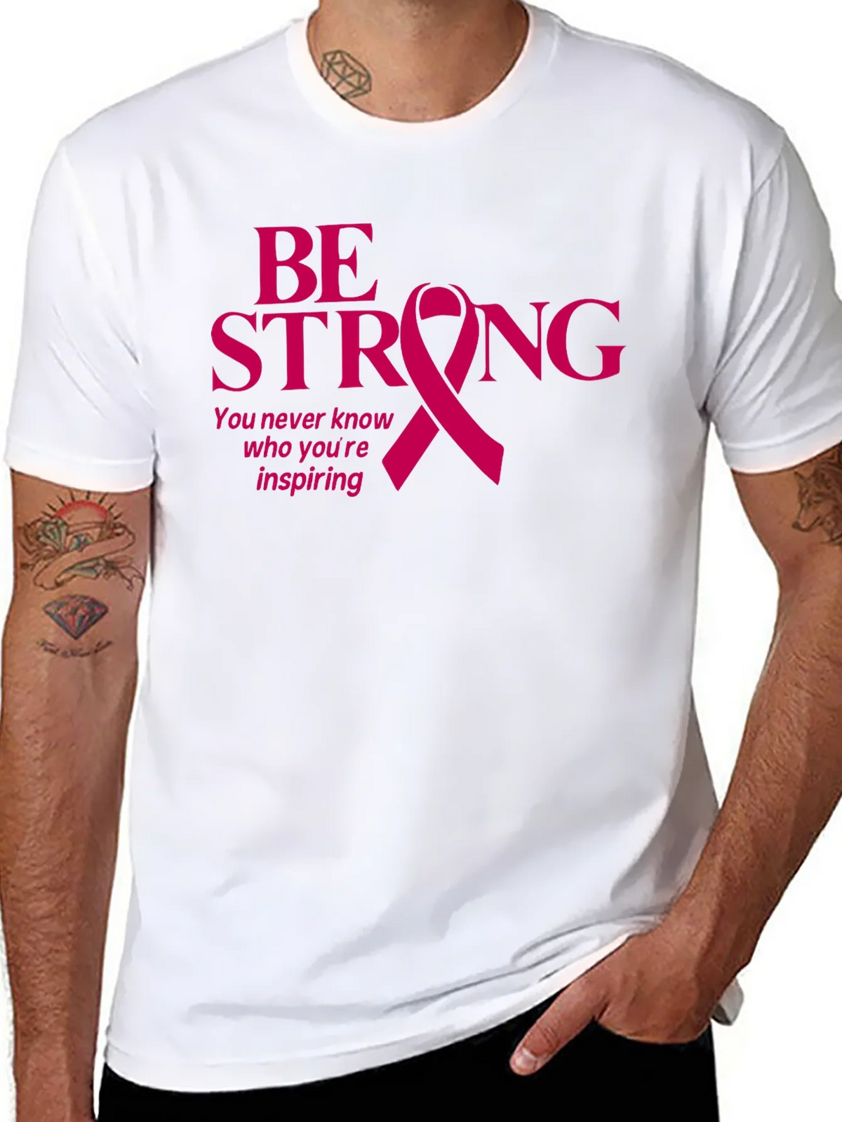 Be Strong Breast Cancer Awareness T-Shirt product image 6