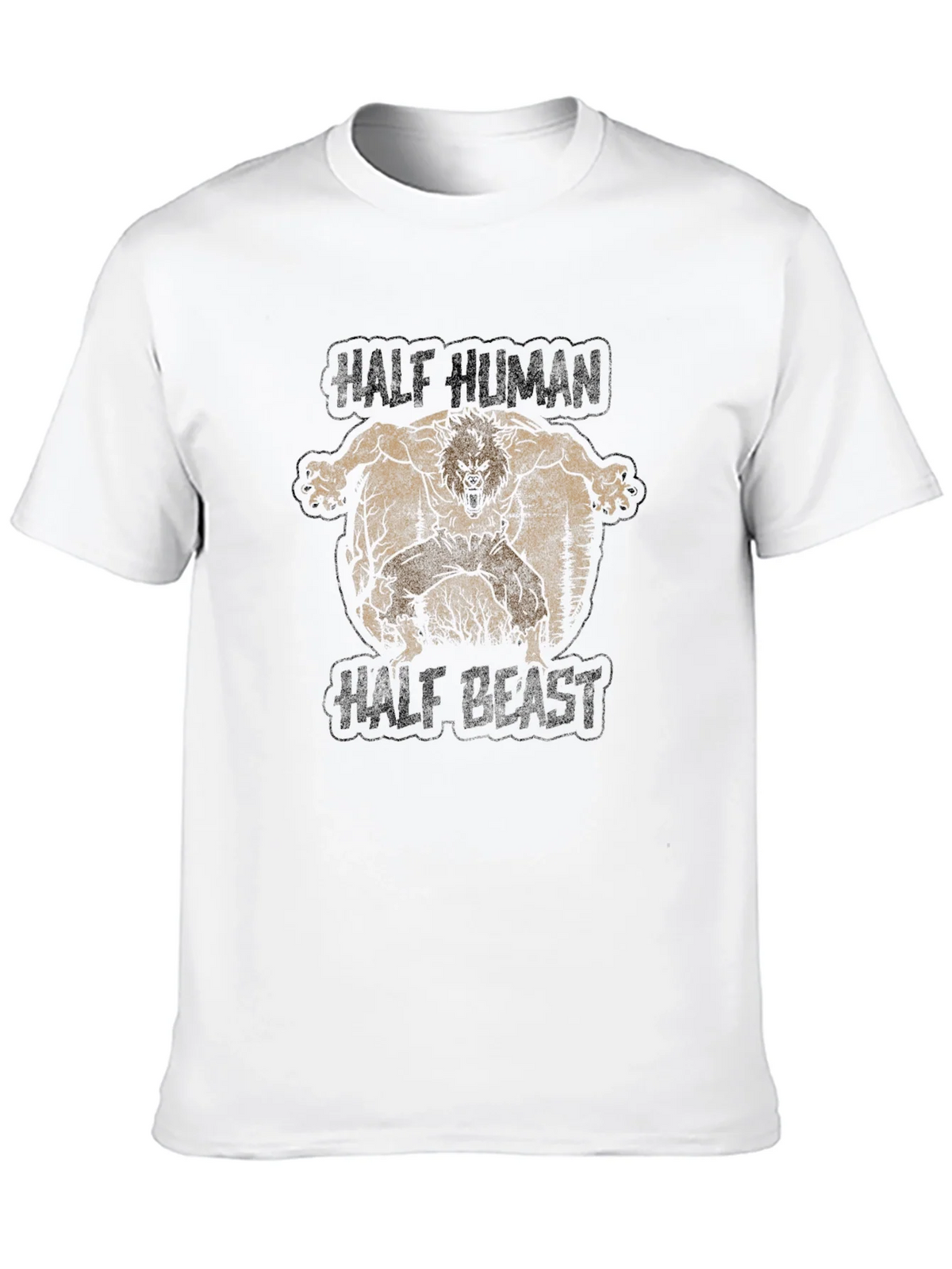 Half Human Beast Graphic T-Shirt product image 7