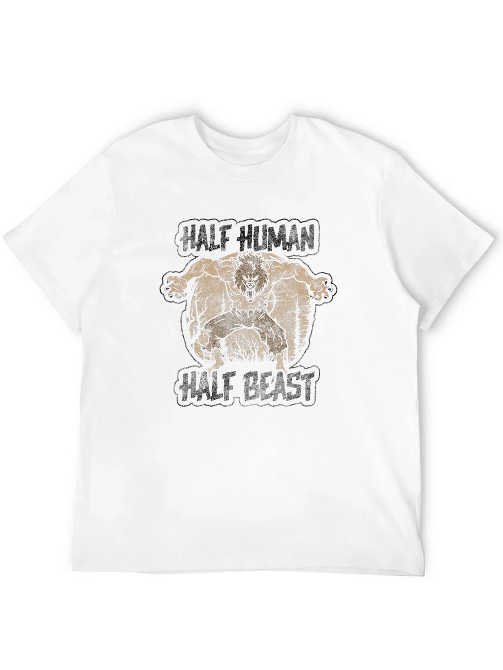 Half Human Beast Graphic T-Shirt product image 9