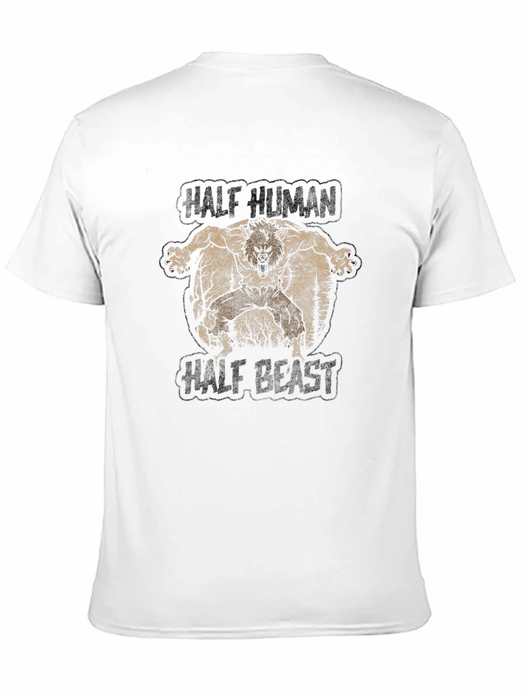 Half Human Beast Graphic T-Shirt product image 8