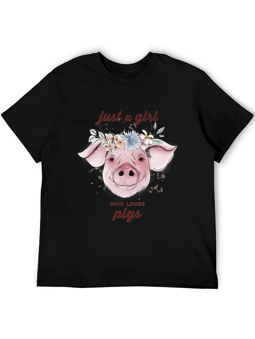 Just A Girl Who Loves Pigs T-Shirt product image 5