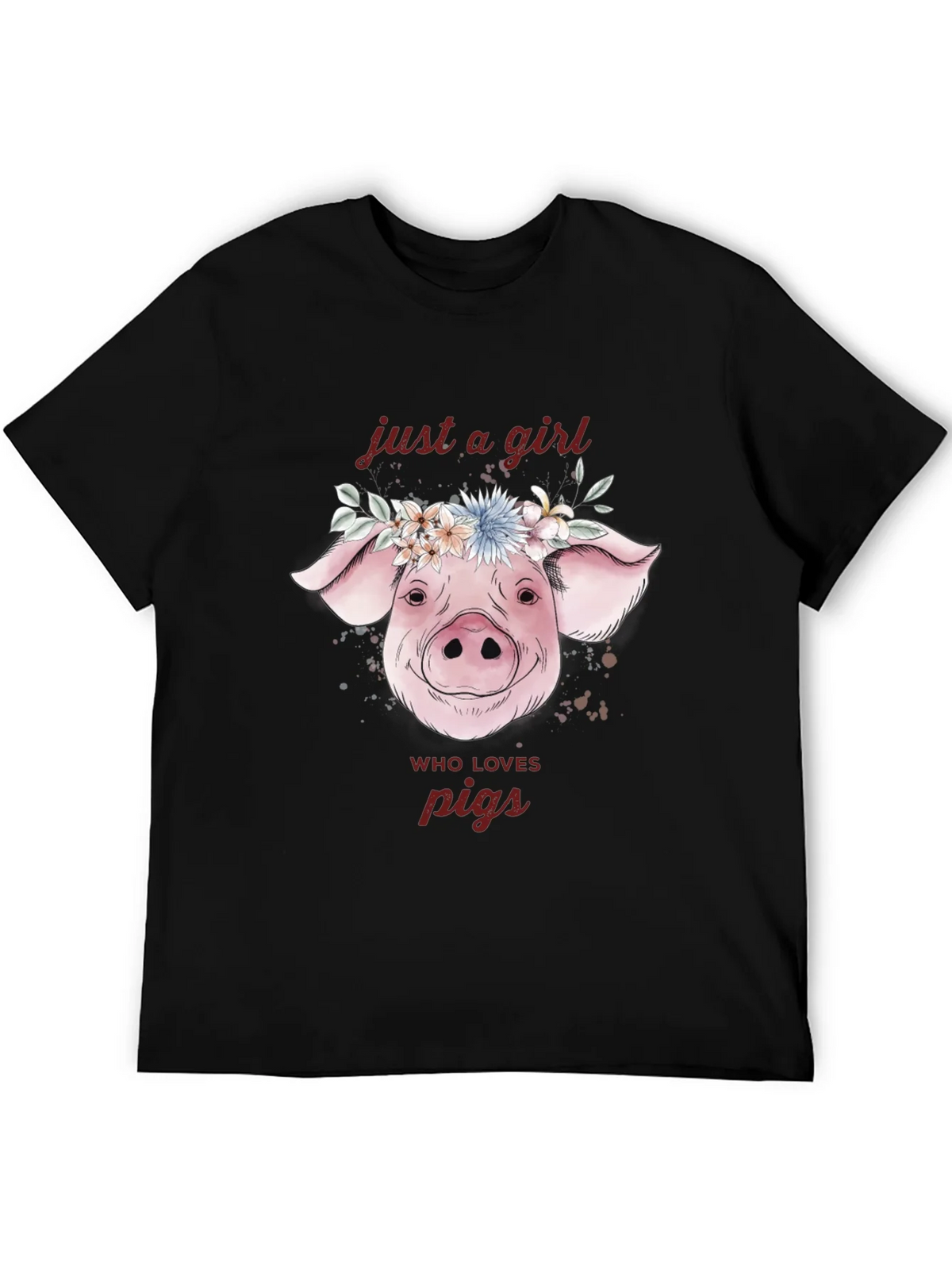 Just A Girl Who Loves Pigs T-Shirt product image 5