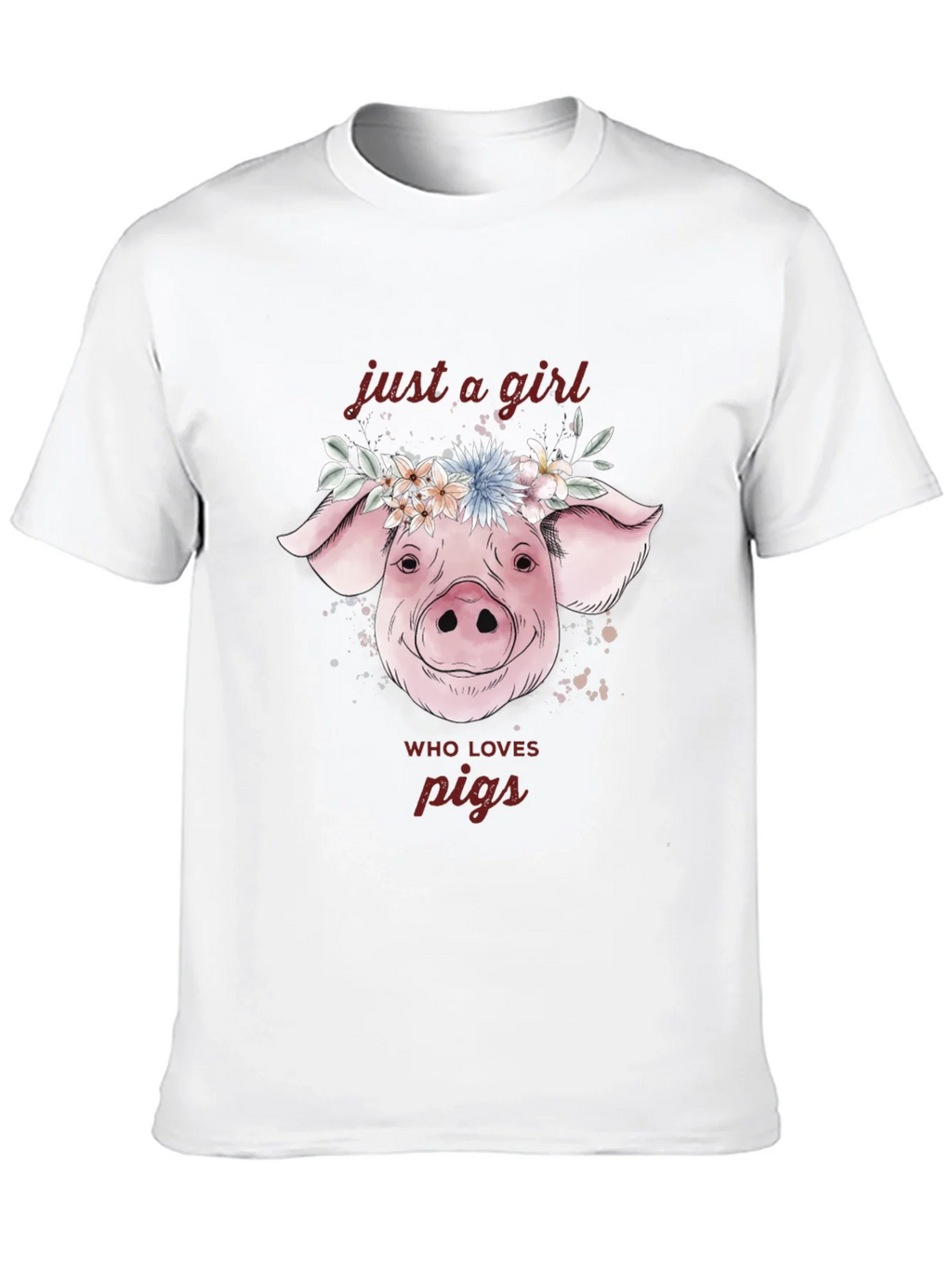 Just A Girl Who Loves Pigs T-Shirt product image 9