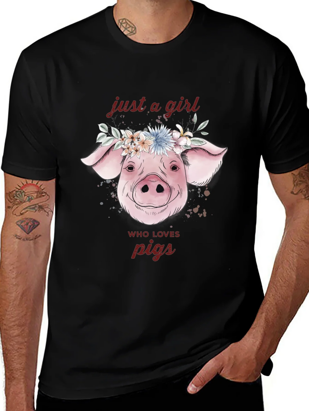 Just A Girl Who Loves Pigs T-Shirt product image 1