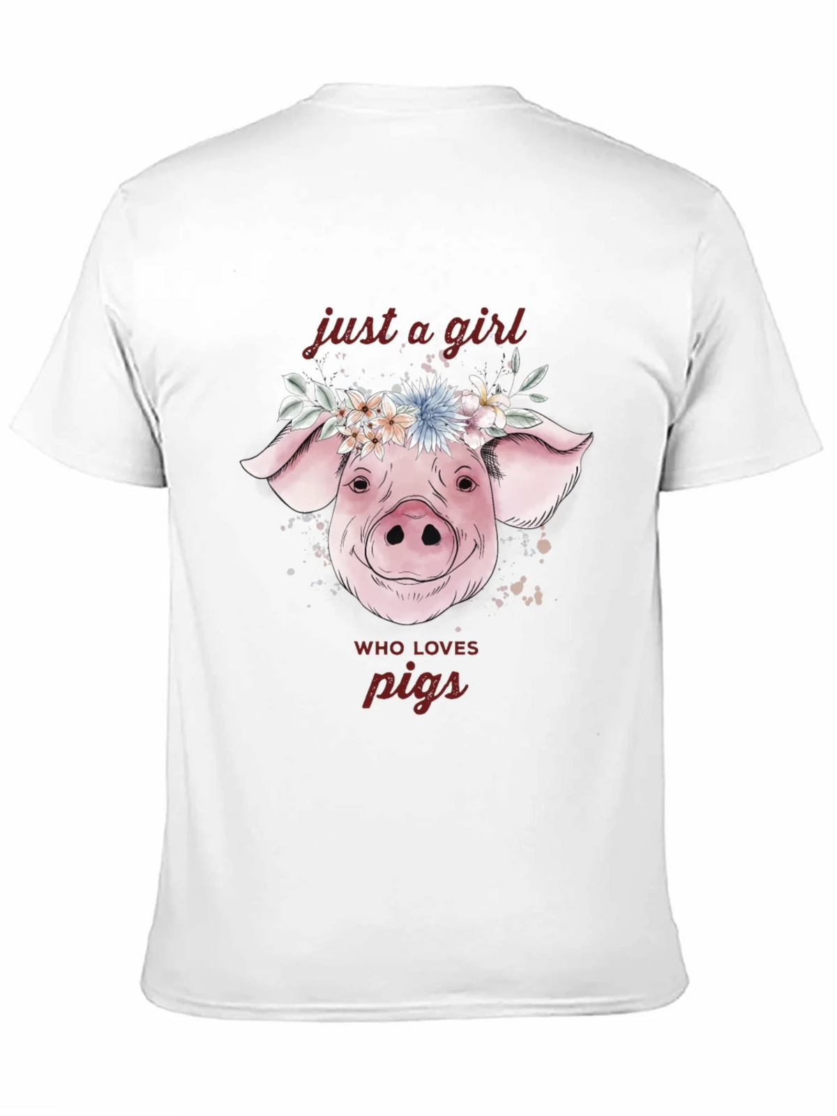 Just A Girl Who Loves Pigs T-Shirt product image 10