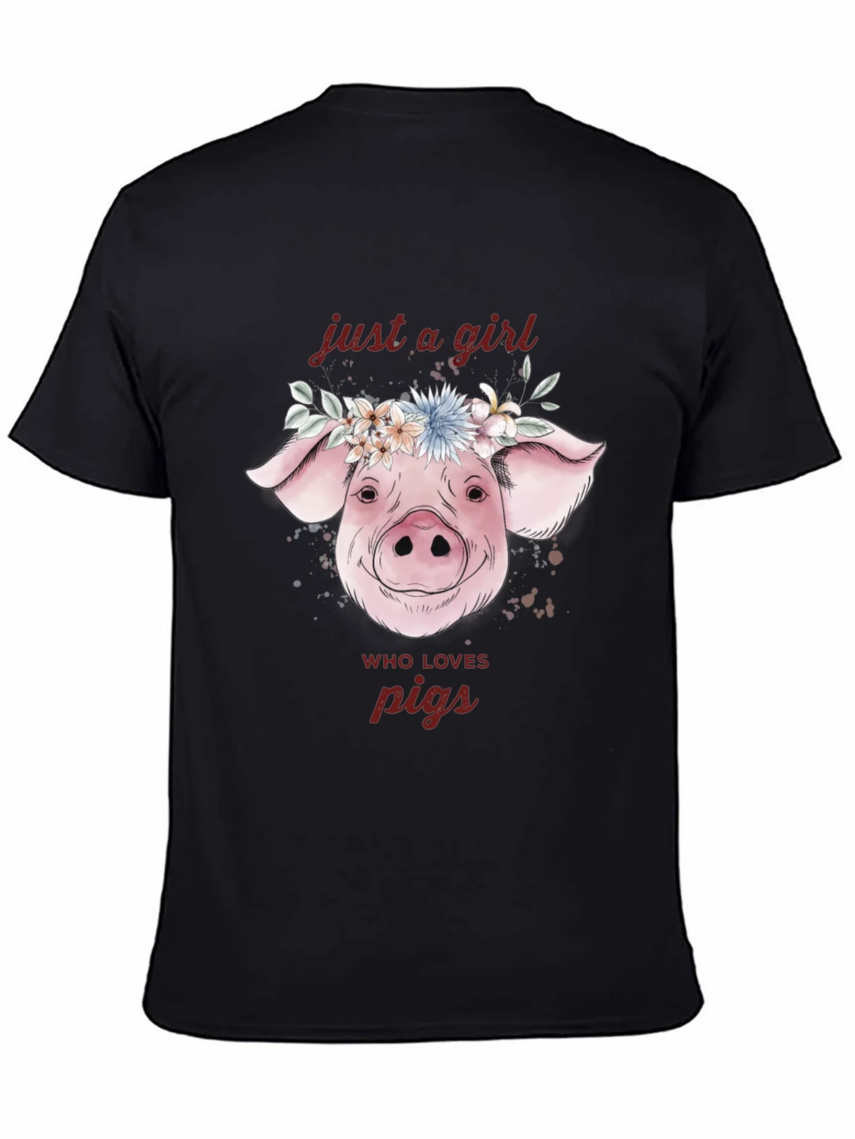Just A Girl Who Loves Pigs T-Shirt product image 4