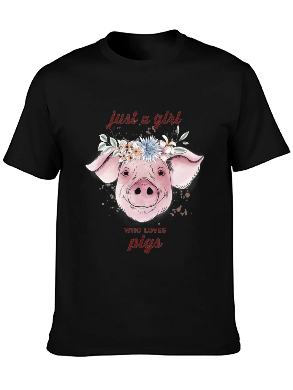 Just A Girl Who Loves Pigs T-Shirt product image 3