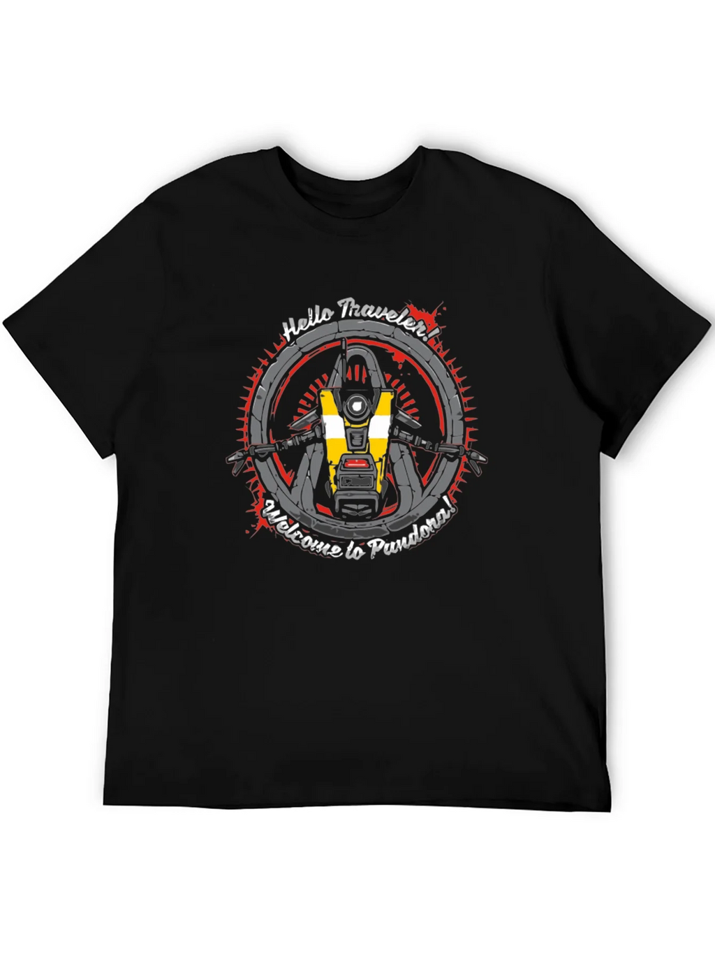 Borderlands CL4P-TP T-Shirt - Hello Traveler! product image 5