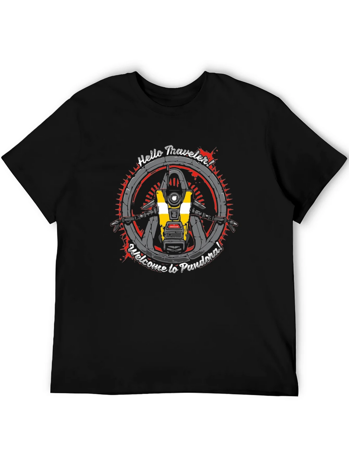 Borderlands CL4P-TP T-Shirt - Hello Traveler! product image 5