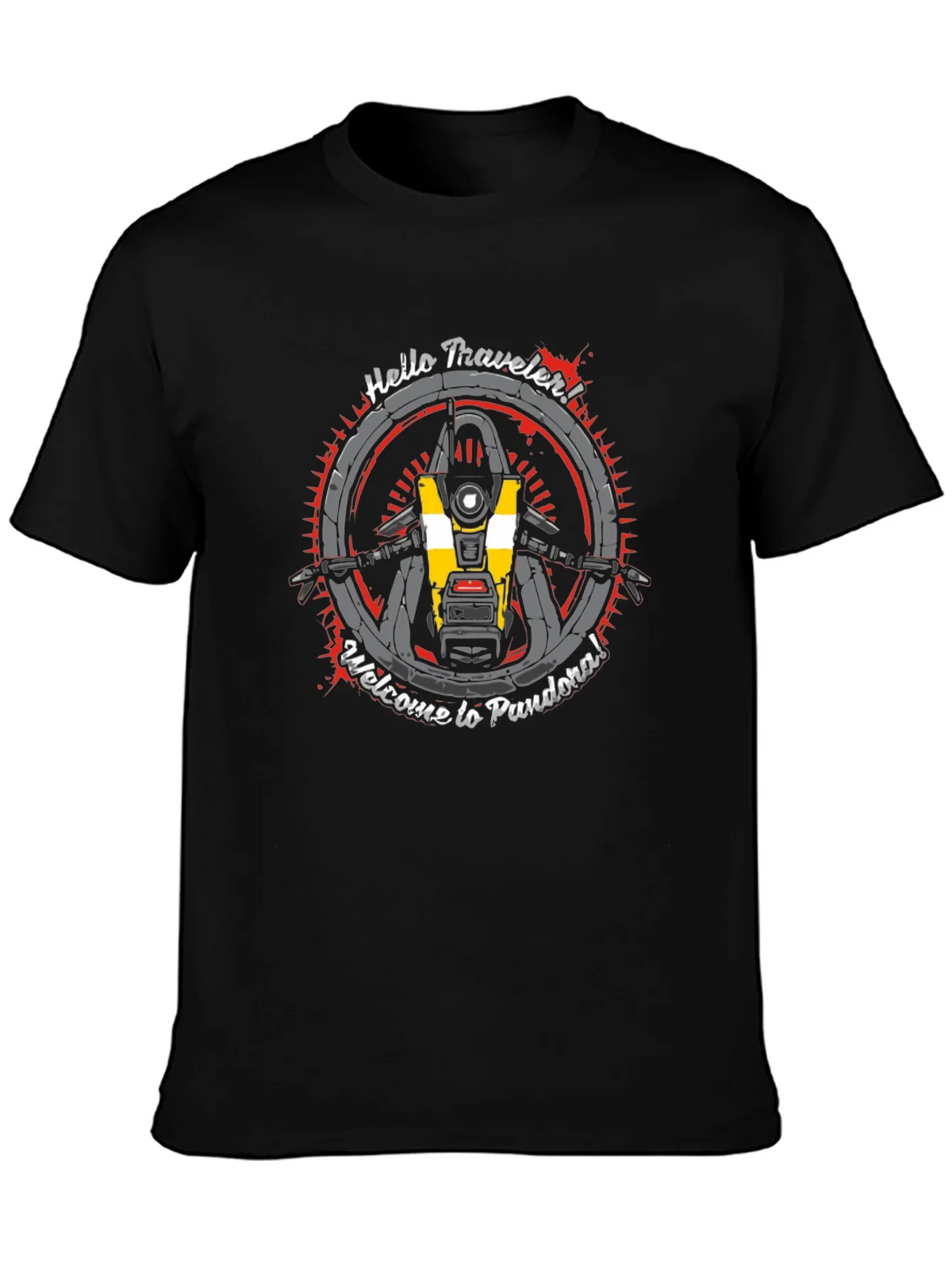 Borderlands CL4P-TP T-Shirt - Hello Traveler! product image 3