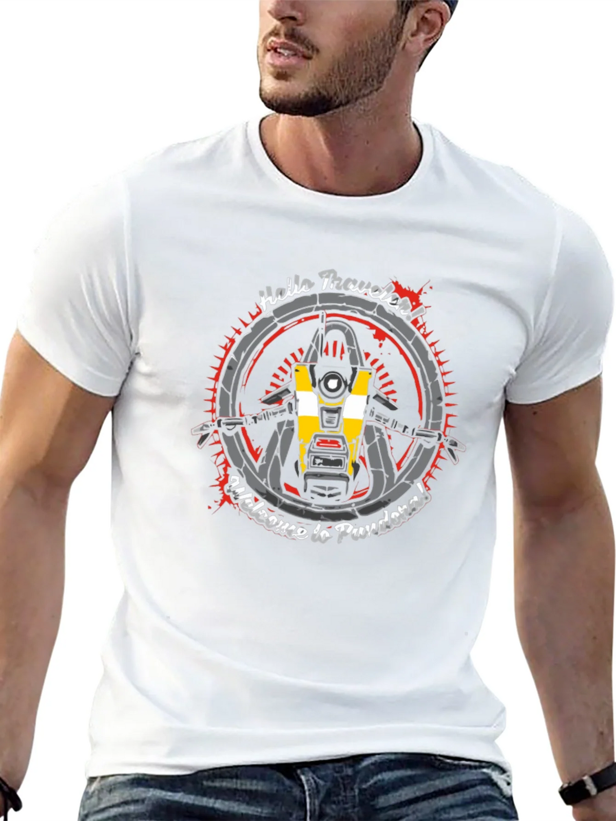 Borderlands CL4P-TP T-Shirt - Hello Traveler! product image 12