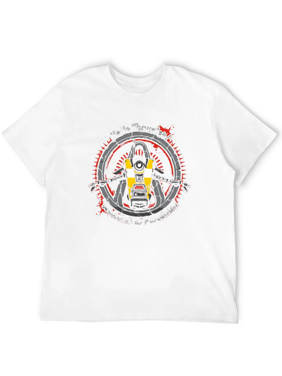 Borderlands CL4P-TP T-Shirt - Hello Traveler! product image 11