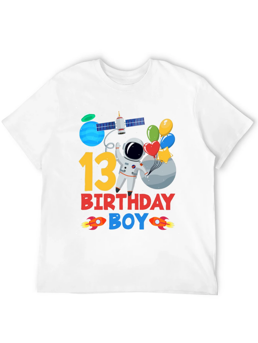13th Birthday Boy Astronaut T-Shirt product image 11