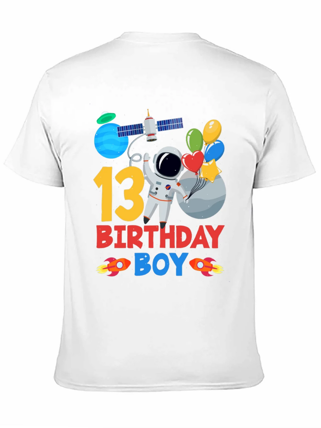13th Birthday Boy Astronaut T-Shirt product image 10