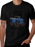 Muddy Hair Dont Care ATV Graphic T-Shirt product image 1