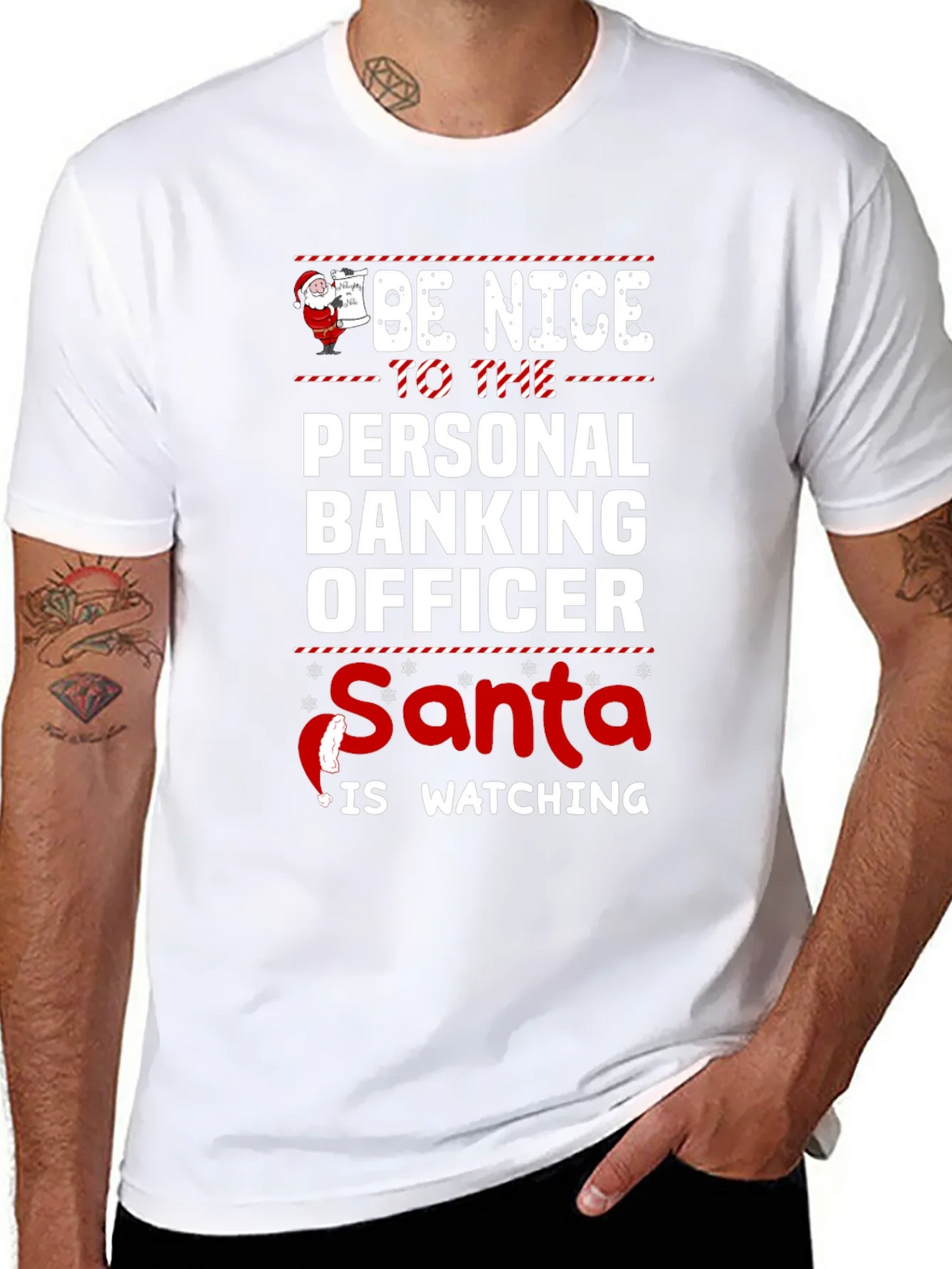 Be Nice To The Personal Banking Officer Santa Watching product image 6
